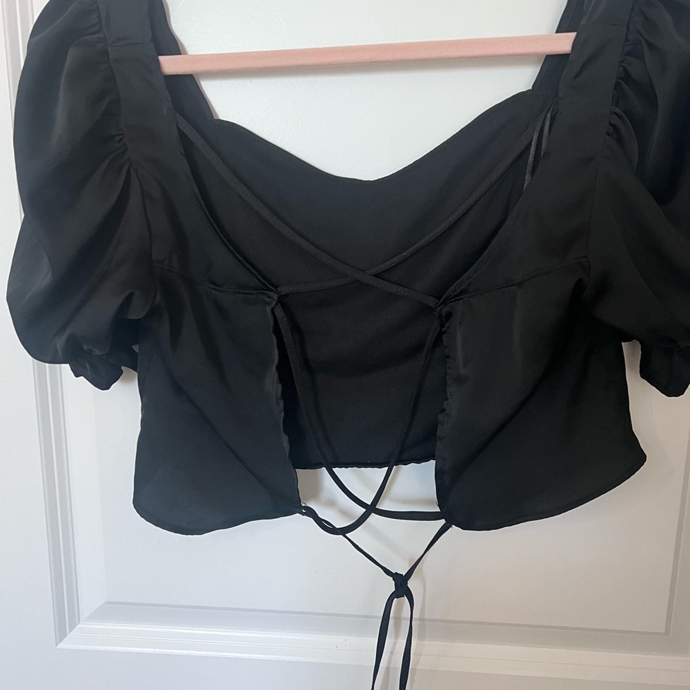 H&M Black Satin Blouse - Picture 5 of 6